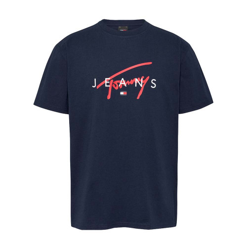Tommy Hilfiger Ανδρική κοντομάνικη μπλούζα Signature Logo Crew Neck T-Shirt